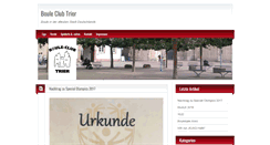 Desktop Screenshot of boule-club-trier.de
